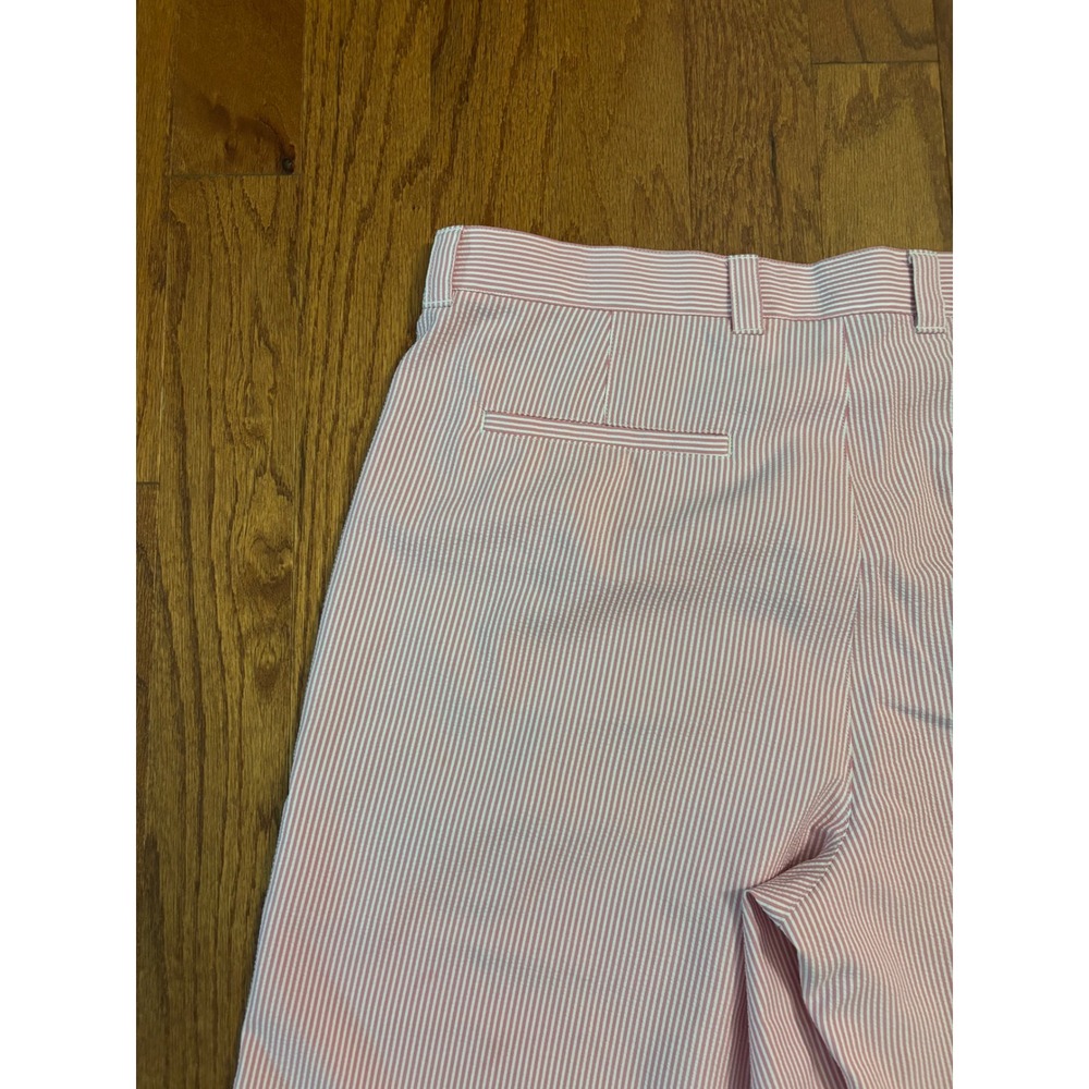 Callaway Pink and White Striped Sear Sucker Shorts Size 38 - Picture 8 of 11